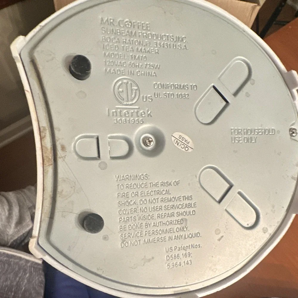 Mr. Coffee used mr